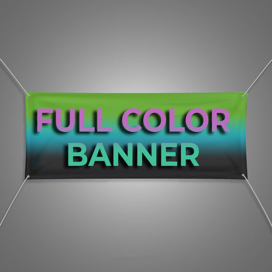 Outdoor Banners- Custom Full Color Advertisement-Assorted sizes
